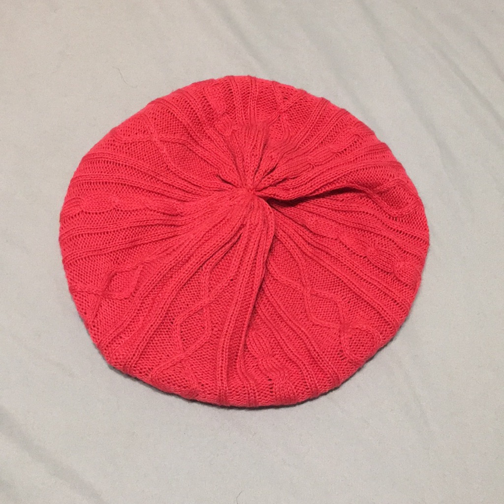Pink Knit Beanie